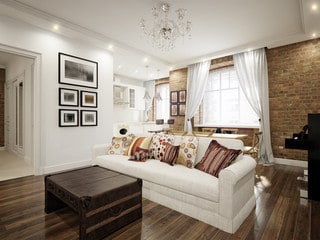 White living room 
